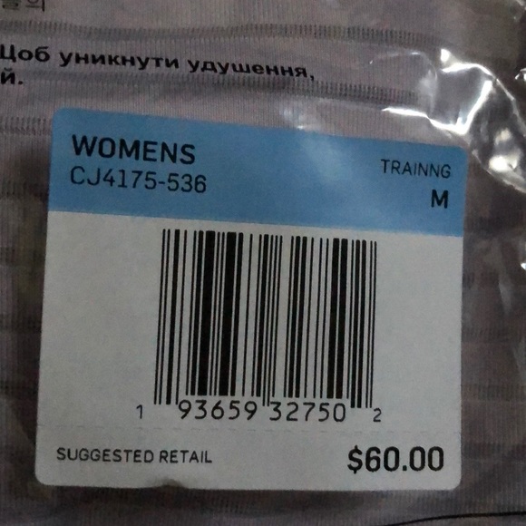 Cropped Long Sleeve Top by Nike White Size 8/10 - Picture 6 of 6